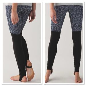 LULULEMON I Leggings Wunder Under Stirrup Pants Dramatic Static Size 4